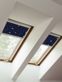 Stars Navy Thermal Plus Blackout Skylight Blind To Fit VELUX® Windows