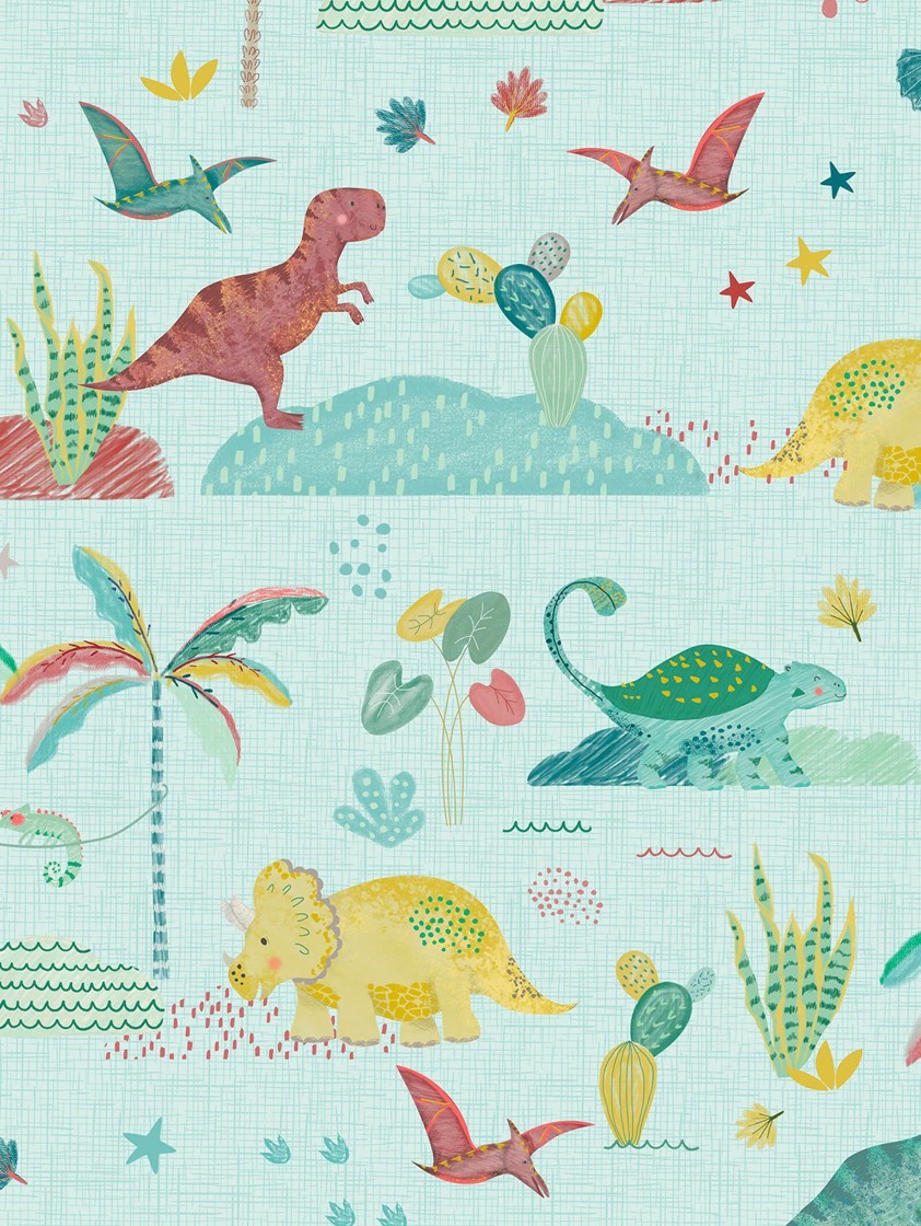 Rainforest Roar Sky Childrens Roller Blind