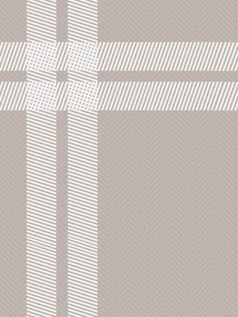 Herringbone Check Taupe Roller Blind