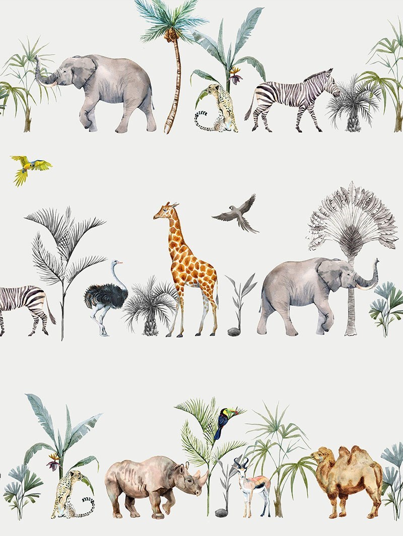 Kalahari Natural Safari Animal Childrens Roller Blind