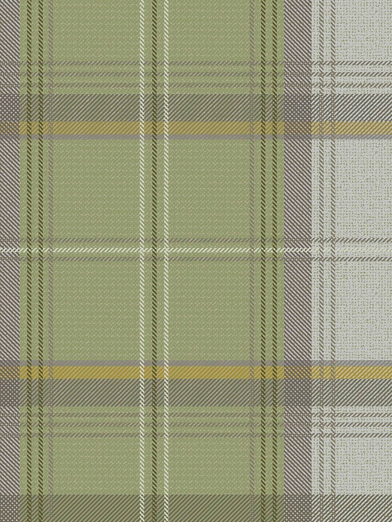 Tartan Sage Green Roller Blind