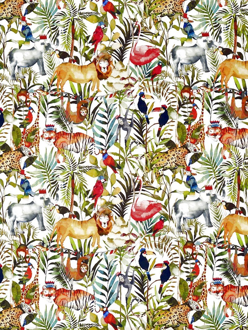 King Of The Jungle Safari Roman Blind