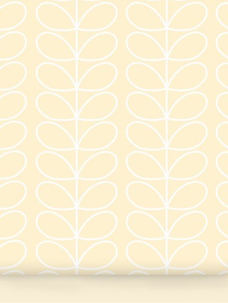 Orla Kiely Linear Stem Cream Roller Blind