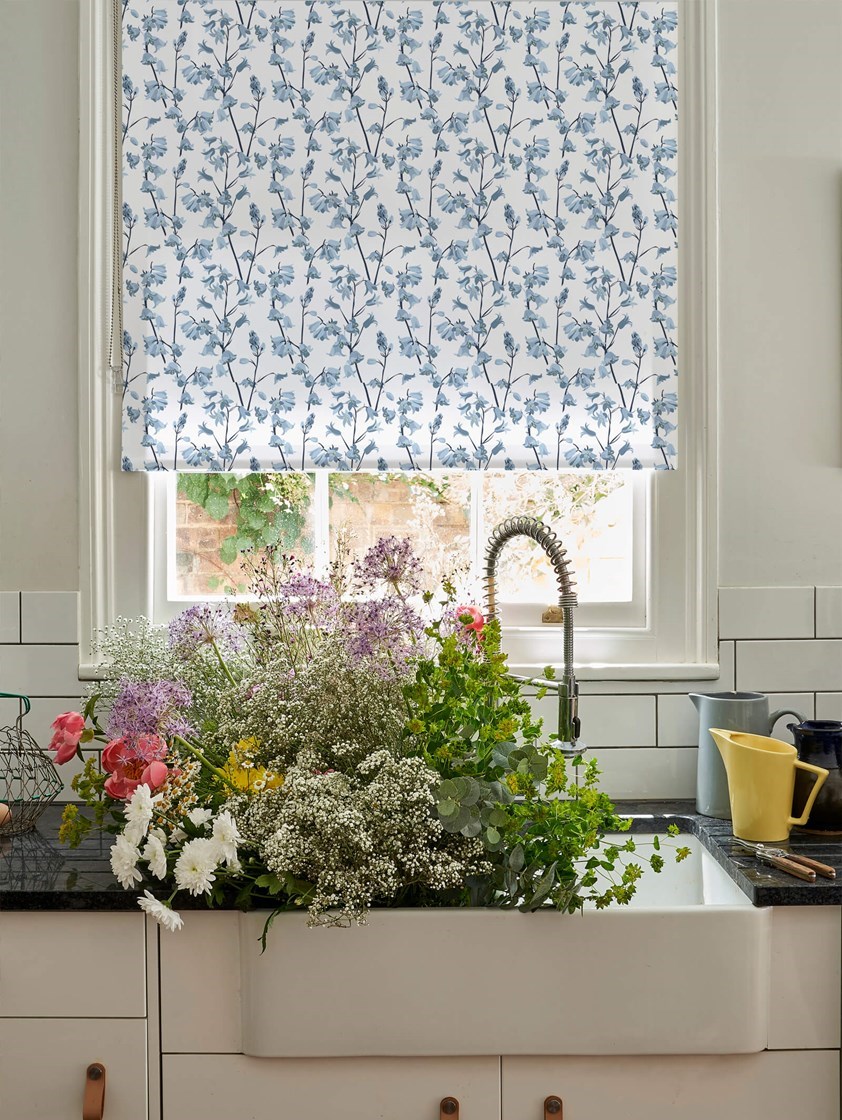 Bluebell Roller Blind by Lorna Syson