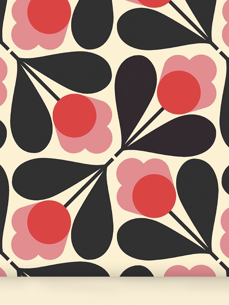 Orla Kiely Sycamore Seed Fuchsia Roller Blind