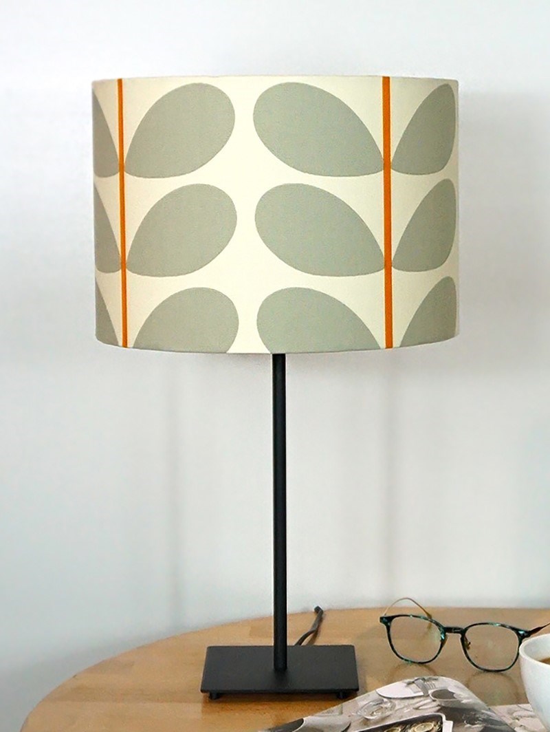 Orla Kiely Two Colour Stem Warm Grey Lampshade