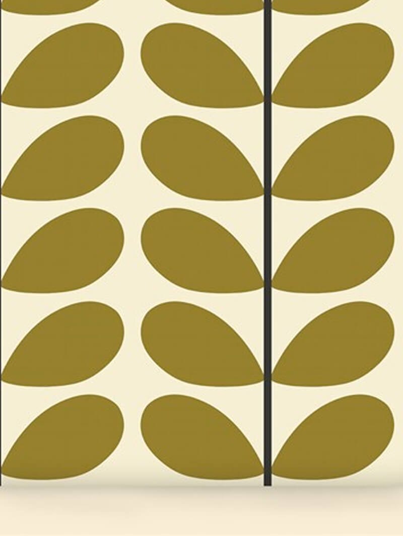 Orla Kiely Two Colour Stem Olive Roller Blind