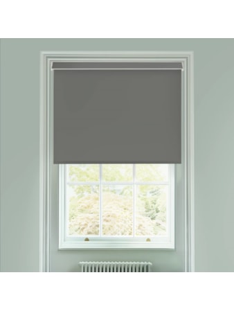 African Grey Electric Roller Blind by Boon & Blake