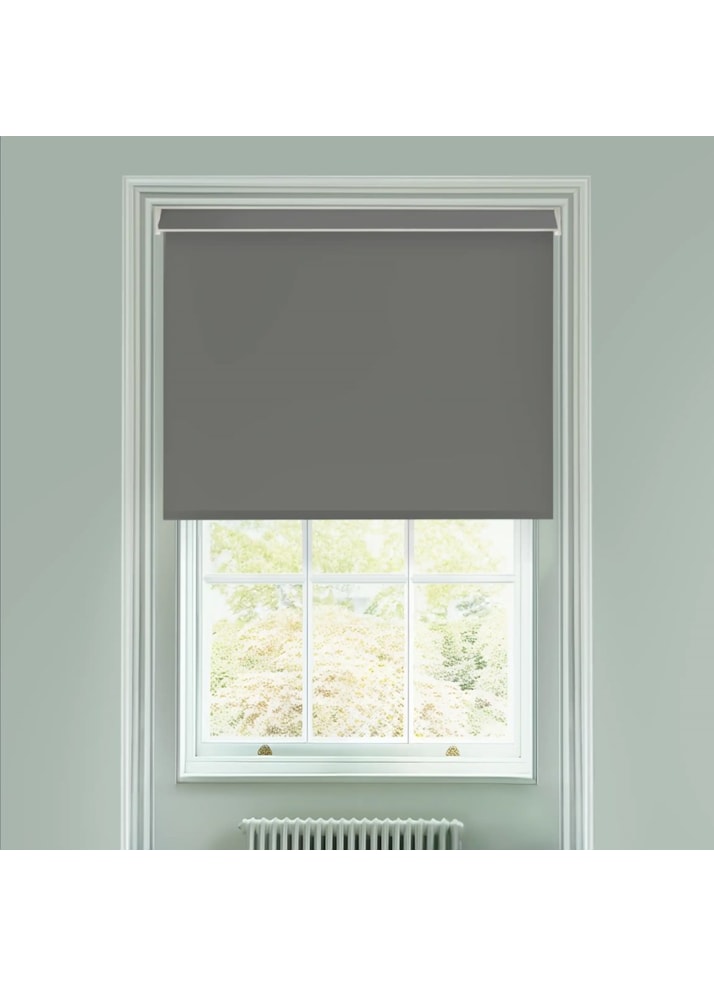 African Grey Electric Roller Blind by Boon & Blake