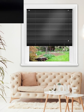 Simplicity Black Aluminium Venetian Blind