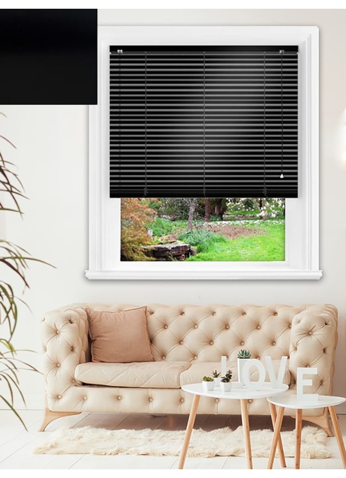 Simplicity Black Aluminium Venetian Blind