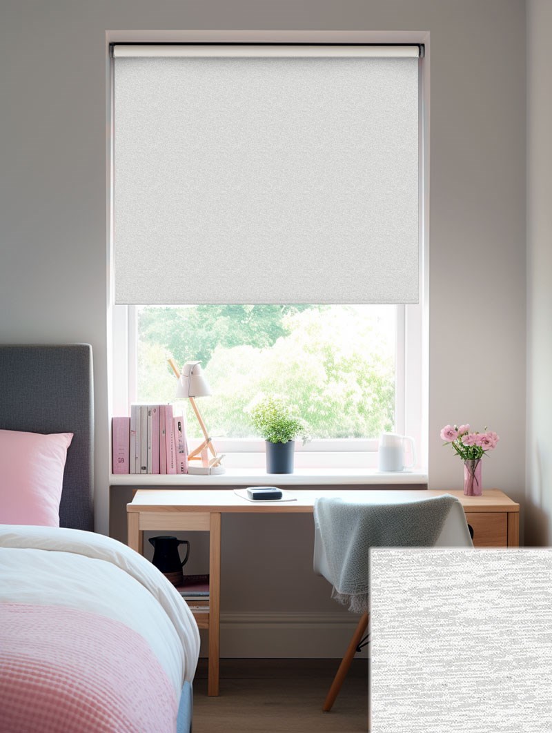 Amsterdam Light Grey Blackout Thermal Roller Blind