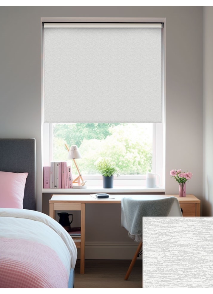 Amsterdam Light Grey Blackout Thermal Roller Blind