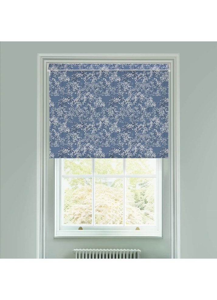 Arla Blue Electric Roller Blind by Lorna Syson