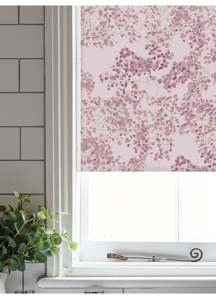 Arla Pink Roller Blind by Lorna Syson