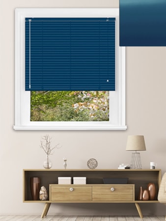 Matte Navy 25mm Aluminium Venetian Blind