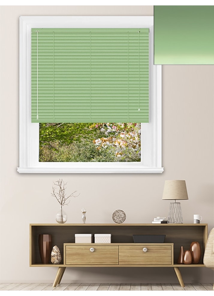 Matte Pistachio 25mm Aluminium Venetian Blind