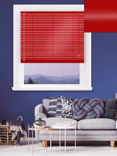 Gloss Red 25mm Aluminium Venetian Blind