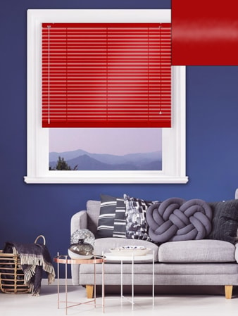 Gloss Red 25mm Aluminium Venetian Blind