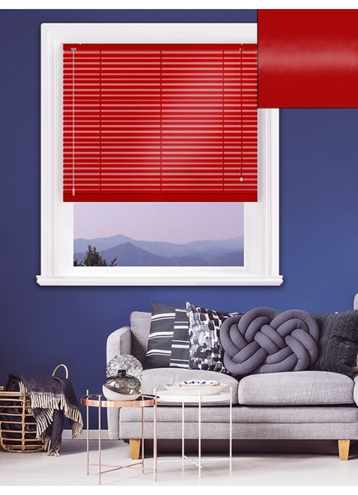 Gloss Red 25mm Aluminium Venetian Blind