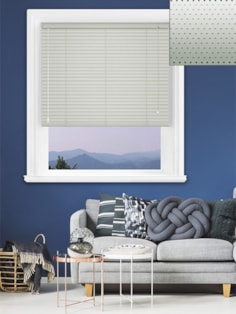 Silver Perforated 25mm Aluminium Venetian Blind