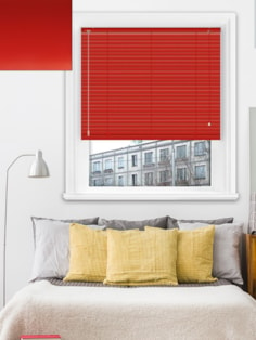 Matte Scarlet 25mm Aluminium Venetian Blind