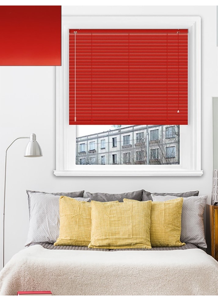 Matte Scarlet 25mm Aluminium Venetian Blind