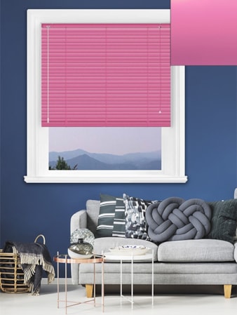 Matte Fuchsia 25mm Aluminium Venetian Blind