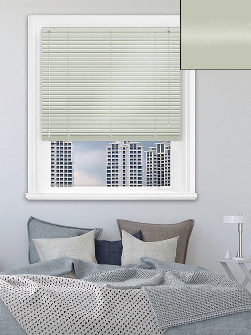 Gloss Light Grey 25mm Aluminium Venetian Blind