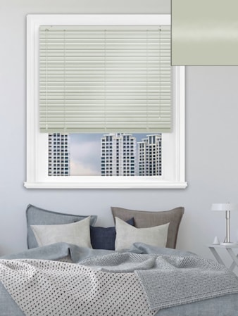 Gloss Light Grey 25mm Aluminium Venetian Blind