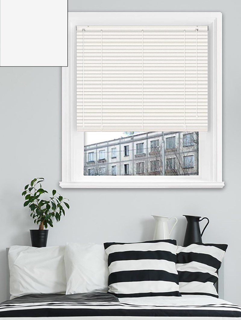 Matte Off White 25mm Aluminium Venetian Blind