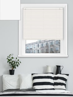 Matte Off White 25mm Aluminium Venetian Blind