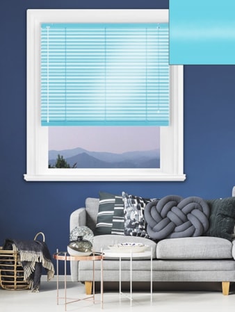 Gloss Blue 25mm Aluminium Venetian Blind