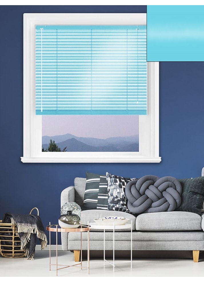 Gloss Blue 25mm Aluminium Venetian Blind