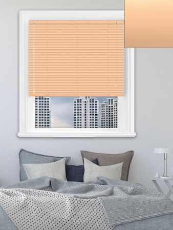 Matte Mellow Peach 25mm Aluminium Venetian Blind