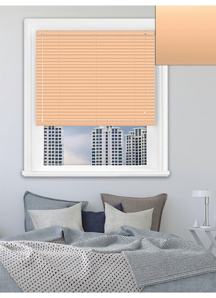 Matte Mellow Peach 25mm Aluminium Venetian Blind