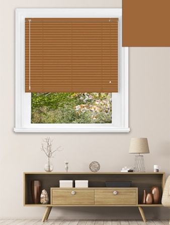 Matte Cinnamon 25mm Aluminium Venetian Blind