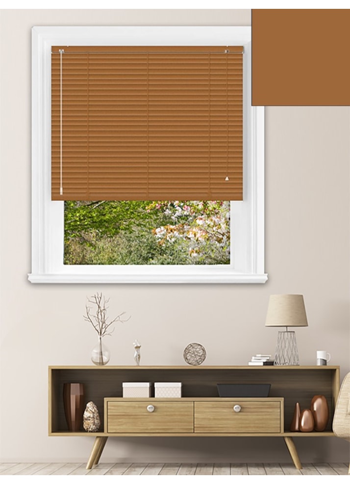 Matte Cinnamon 25mm Aluminium Venetian Blind