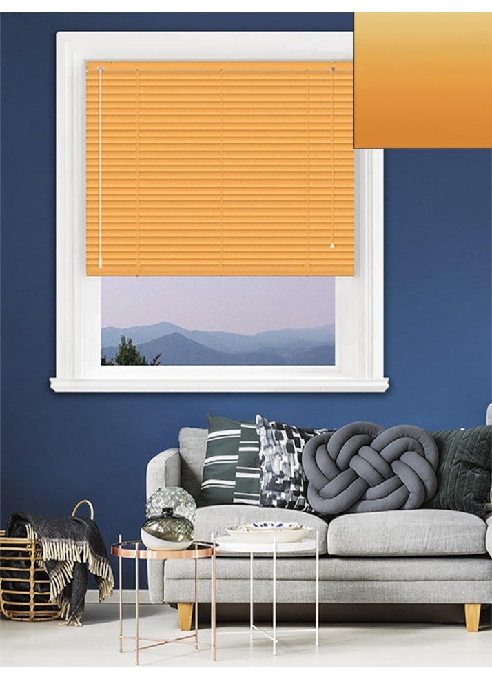 Matte Turmeric 25mm Aluminium Venetian Blind