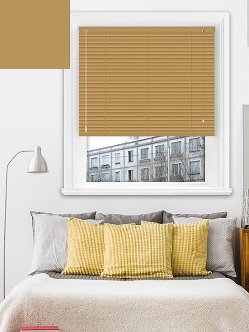 Matte Amber Glaze 25mm Aluminium Venetian Blind