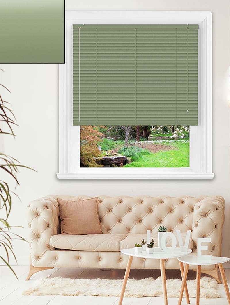 Matte Sea Breeze 25mm Aluminium Venetian Blind