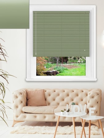 Matte Sea Breeze 25mm Aluminium Venetian Blind