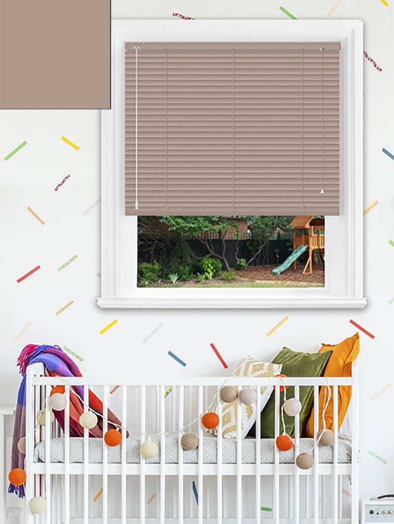 Matte Serengetti Sand 25mm Aluminium Venetian Blind