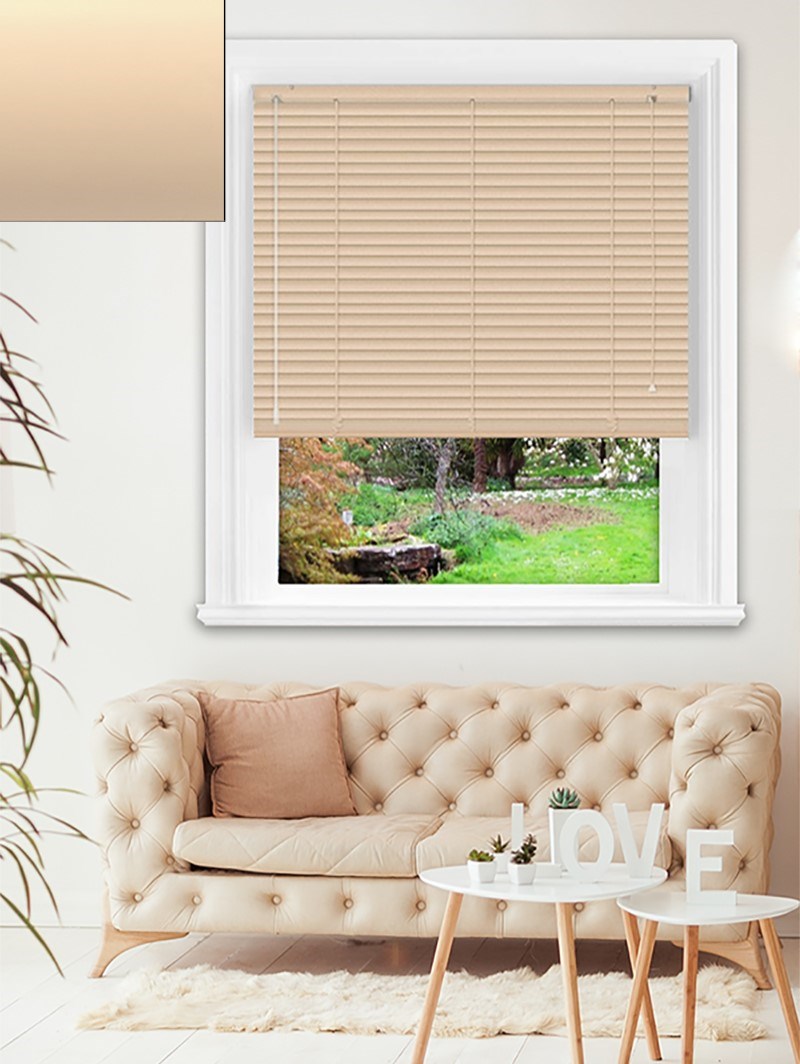 Matte Blush 25mm Aluminium Venetian Blind