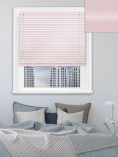 Gloss Pale Pink 25mm Aluminium Venetian Blind