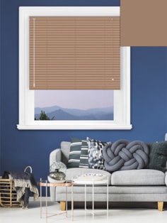 Matte Dark Mustard 25mm Aluminium Venetian Blind