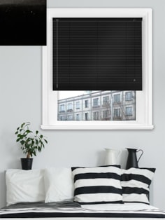 Rockstar Black 25mm Aluminium Venetian Blind