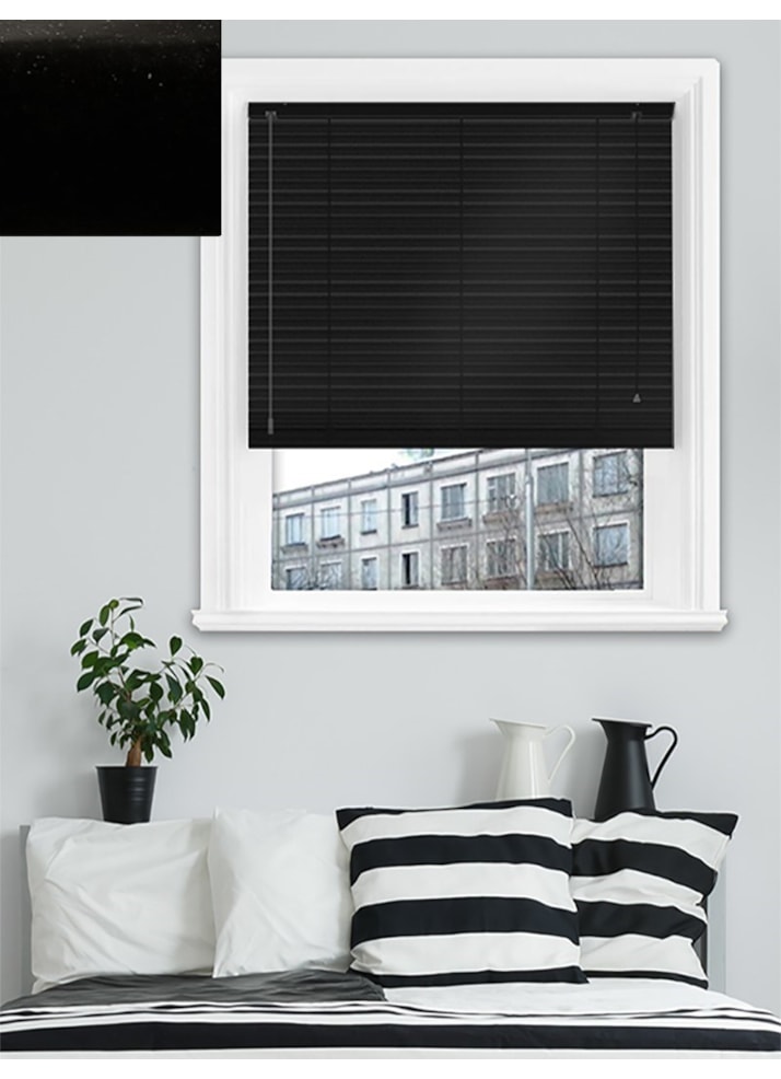 Rockstar Black 25mm Aluminium Venetian Blind