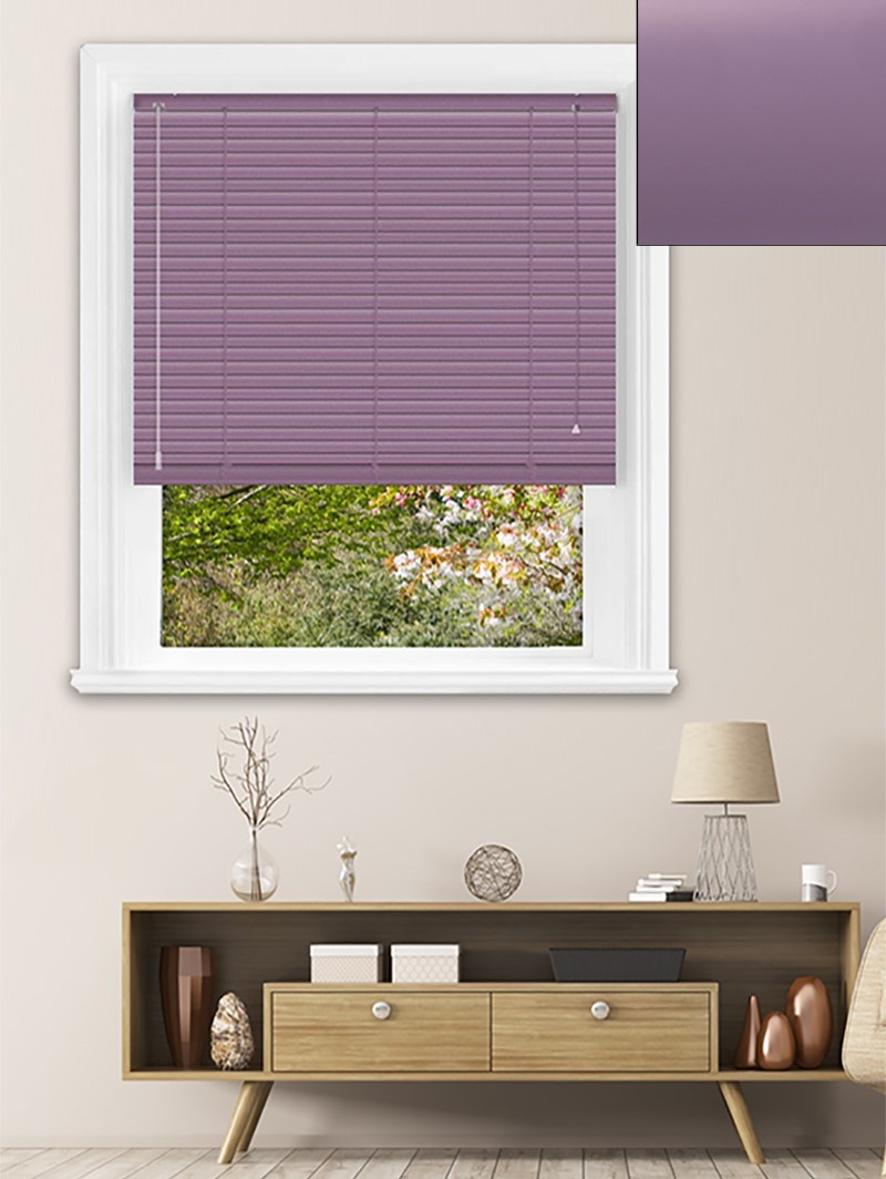 Matte Plum 25mm Aluminium Venetian Blind