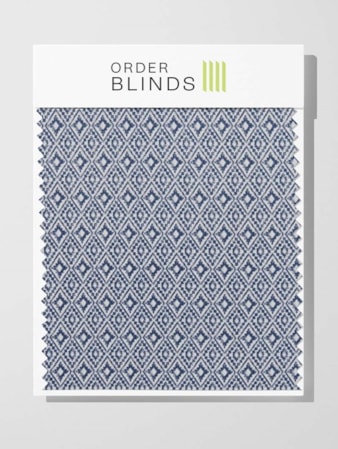 Aztec Indigo Roman Blind